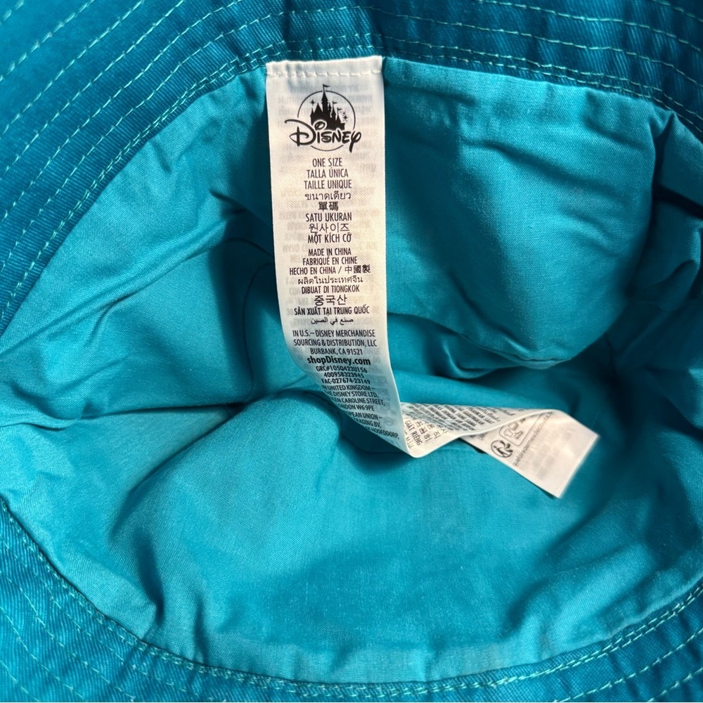 New Disney Encanto Women's Teal Floral Bucket Hat - Picture 6 of 9